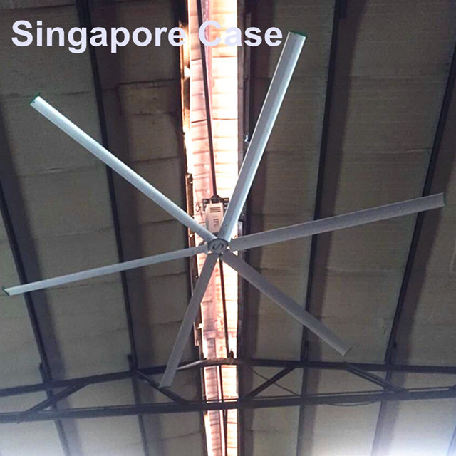 6 bladen Grote Plafondventilatoren 18 voet 5.5m Energie - besparing met de Motor van Duitsland